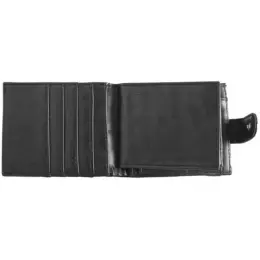 Rhett Distressed Look PU Wallet Black Cards